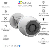 EZVIZ H3C – 2MP Exterior